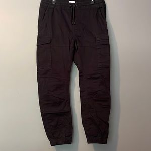 Men’s Black Cargo Joggers Pant